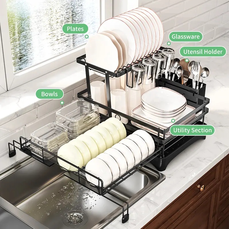 Foldable Over Sink Dish Drying Rack-H/LF248